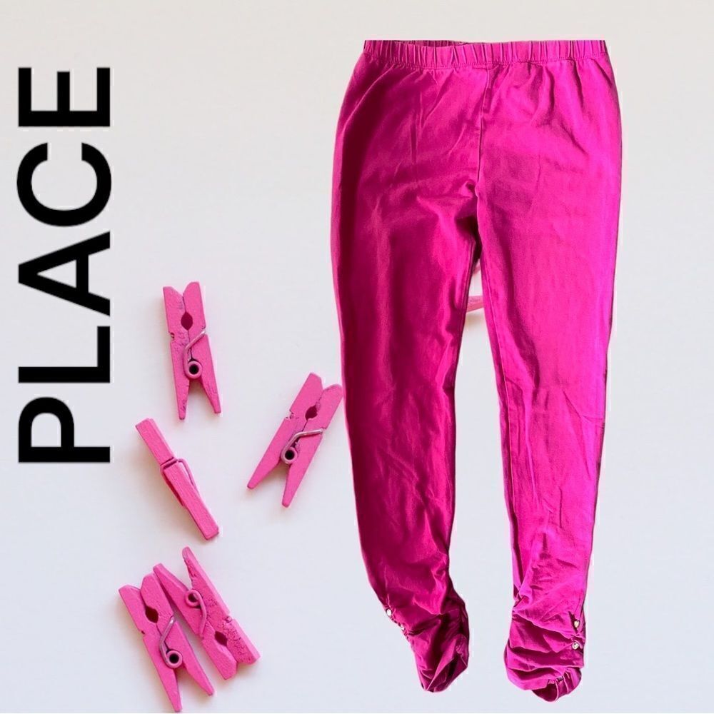PLACE l Girl’s BeJeweled Accent l Hot Pink l Leggings l 14 l EUC